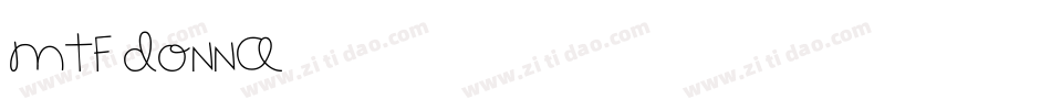 MTF Donna字体转换